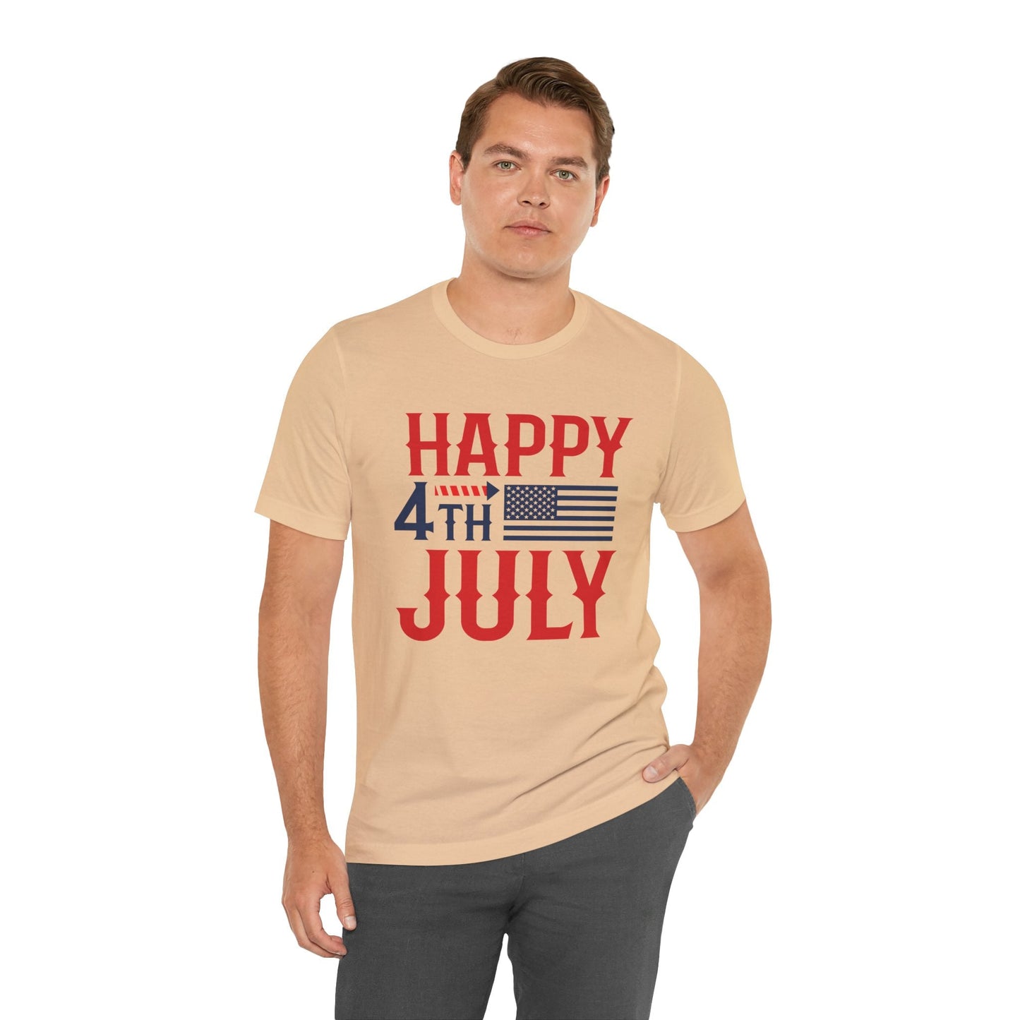 American Flag Graphic Unisex Cotton T-Shirt 011