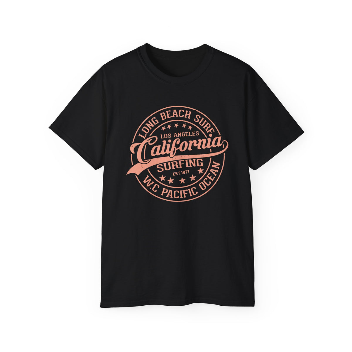 California Surfing Logo T-Shirt | Long Beach Pacific Ocean Tee