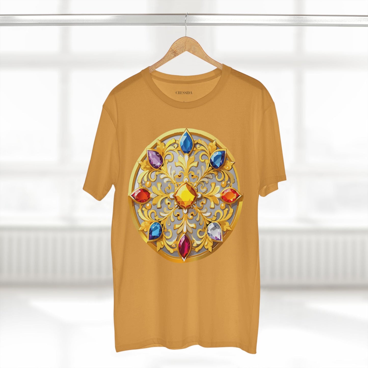 Medallion Graphic T-Shirt Unisex 100 Cotton With Gold Art Design Medal Tee 4