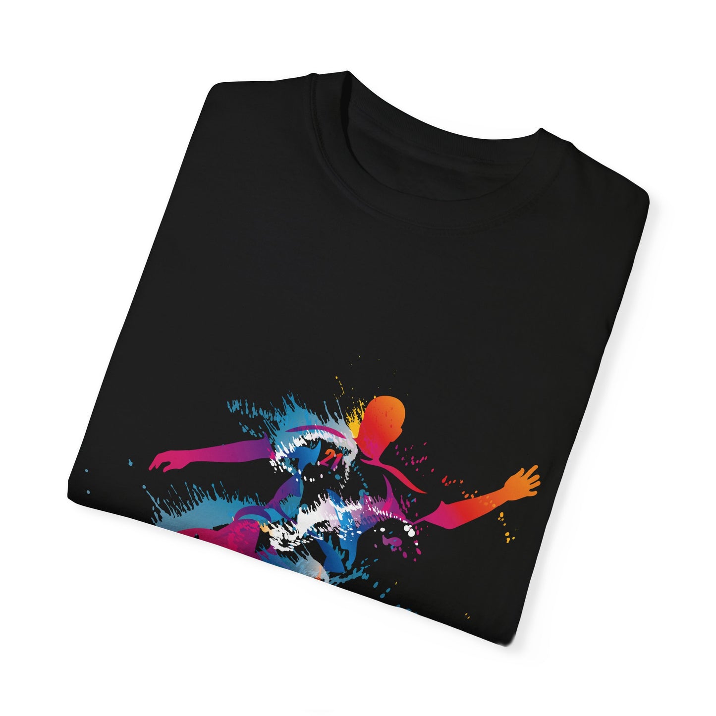 Unisex T-shirt with sports art design