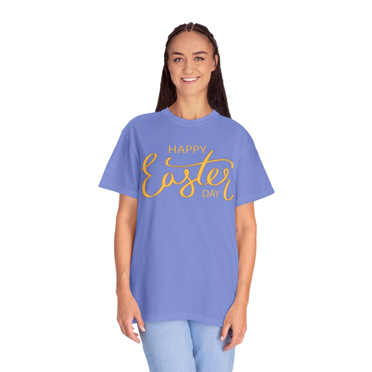 Happy Easter Day T-Shirt, Tee Shirt with Easter Signature, T Shirt with Easter Prints, Tee Shirt with Easter Design