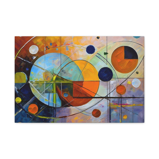 Abstract Oil Painting Print Canvas 24x16, 30x20, 36x24, 48x32, 60x40 Bright Latex Inks, Pine-Wood Inner Frame ABH-41