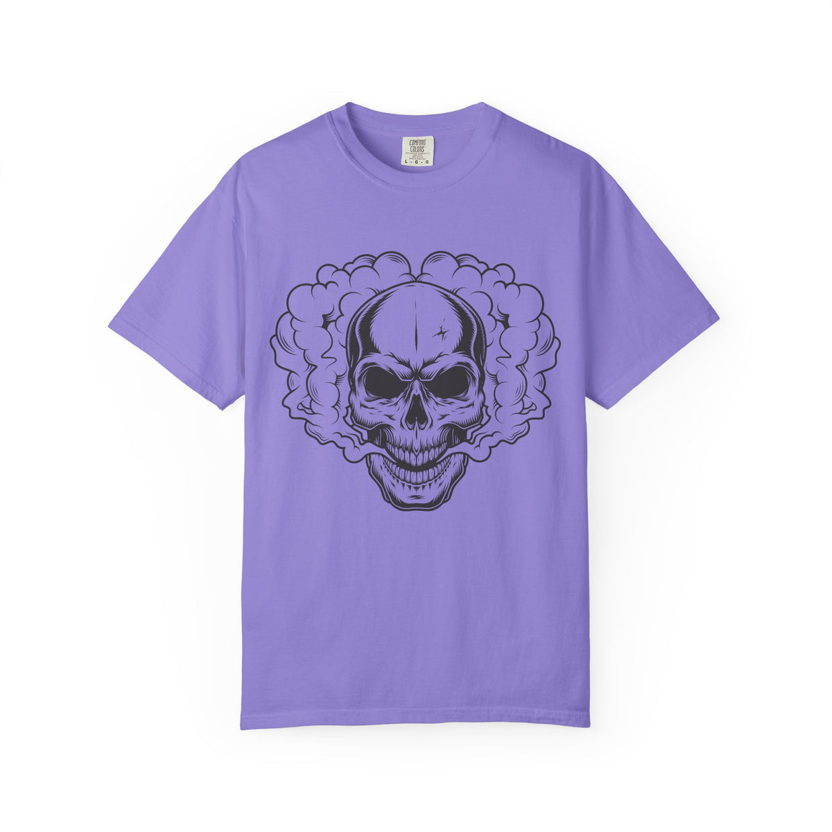 Camiseta unisex de algodón con calavera 