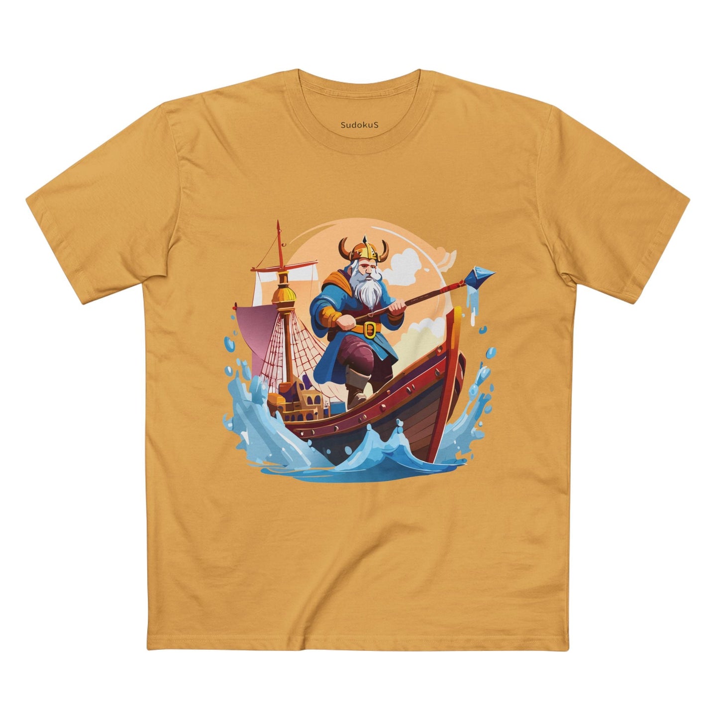 Viking Graphic Unisex 100 Cotton Staple Tee 4