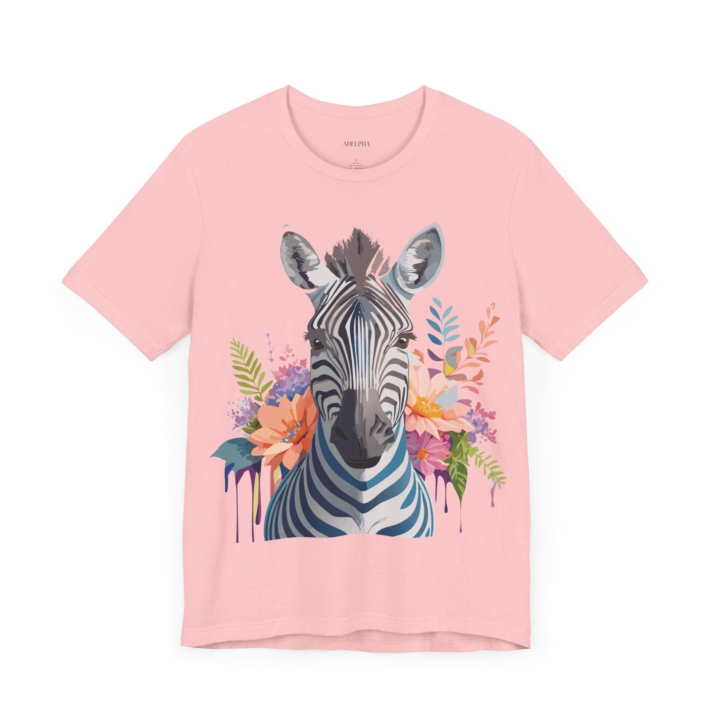 Zebra Graphic Unisex 100 Cotton Vintage Animal Art T-Shirt 1