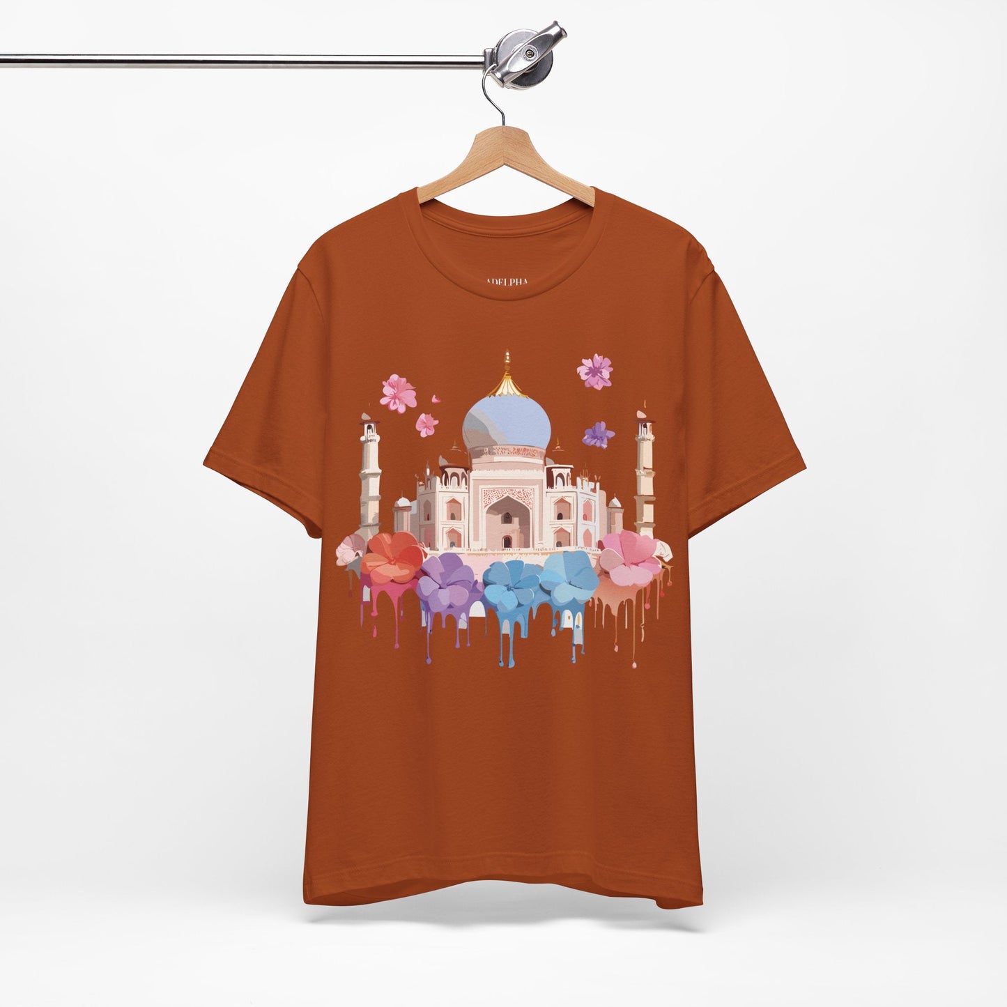 Taj Mahal Tourist Shirt Graphic Tee Unisex Vintage Inspired Adelpha Art Design Edition