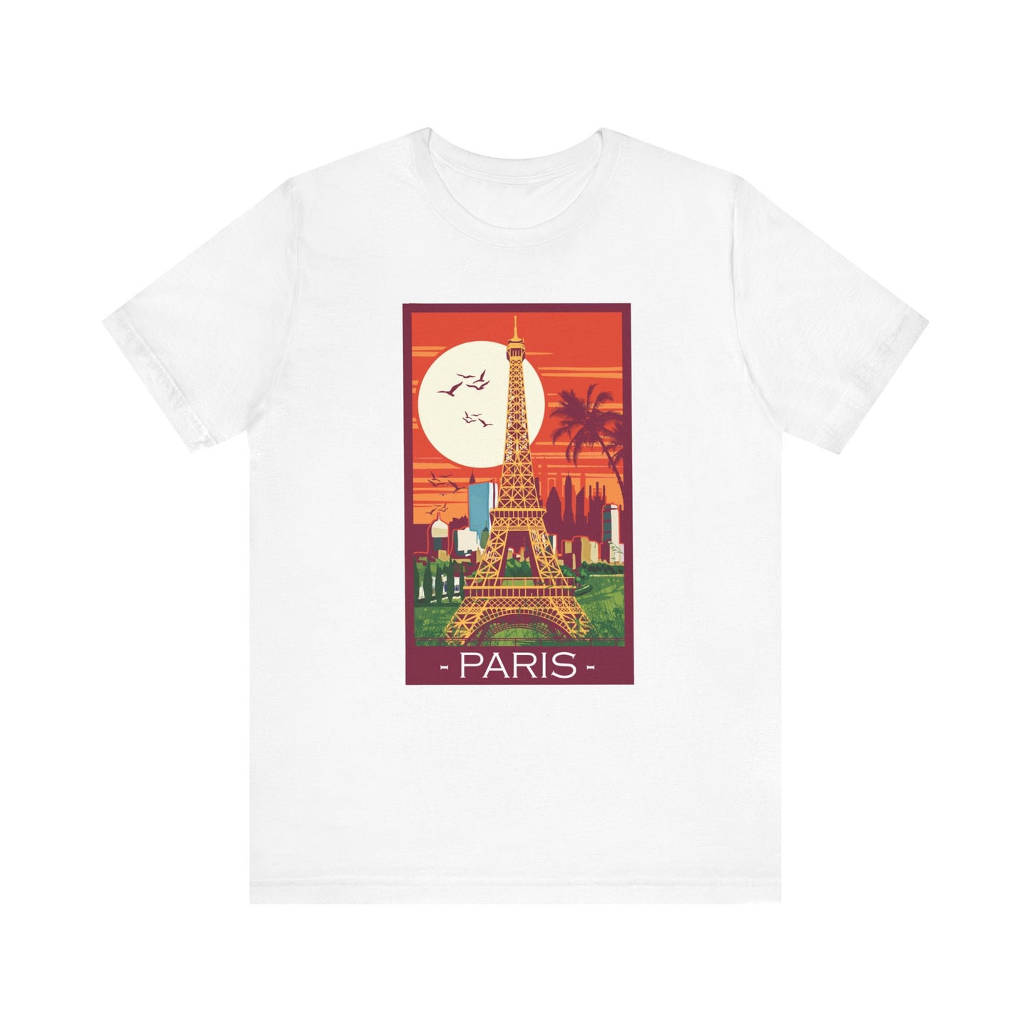 Retro Poster Paris Graphic Design Tee, Paris Shirt, Vintage Tees, Art Design T-Shirt, Graphic Tee, Retro Art Shirts