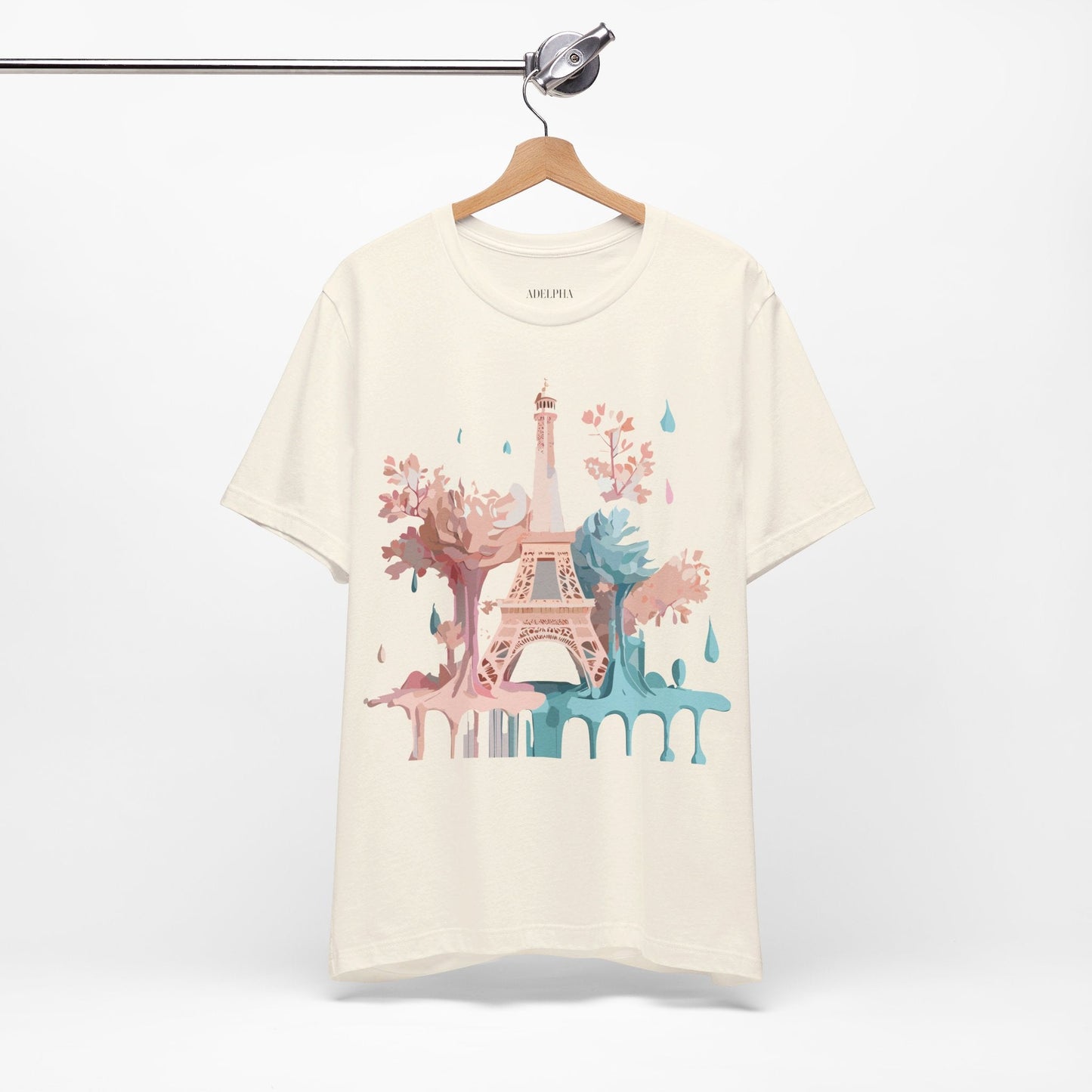 Paris Tourist Shirt Graphic Tee Unisex Vintage Inspired Art Adelpha Premium Quality