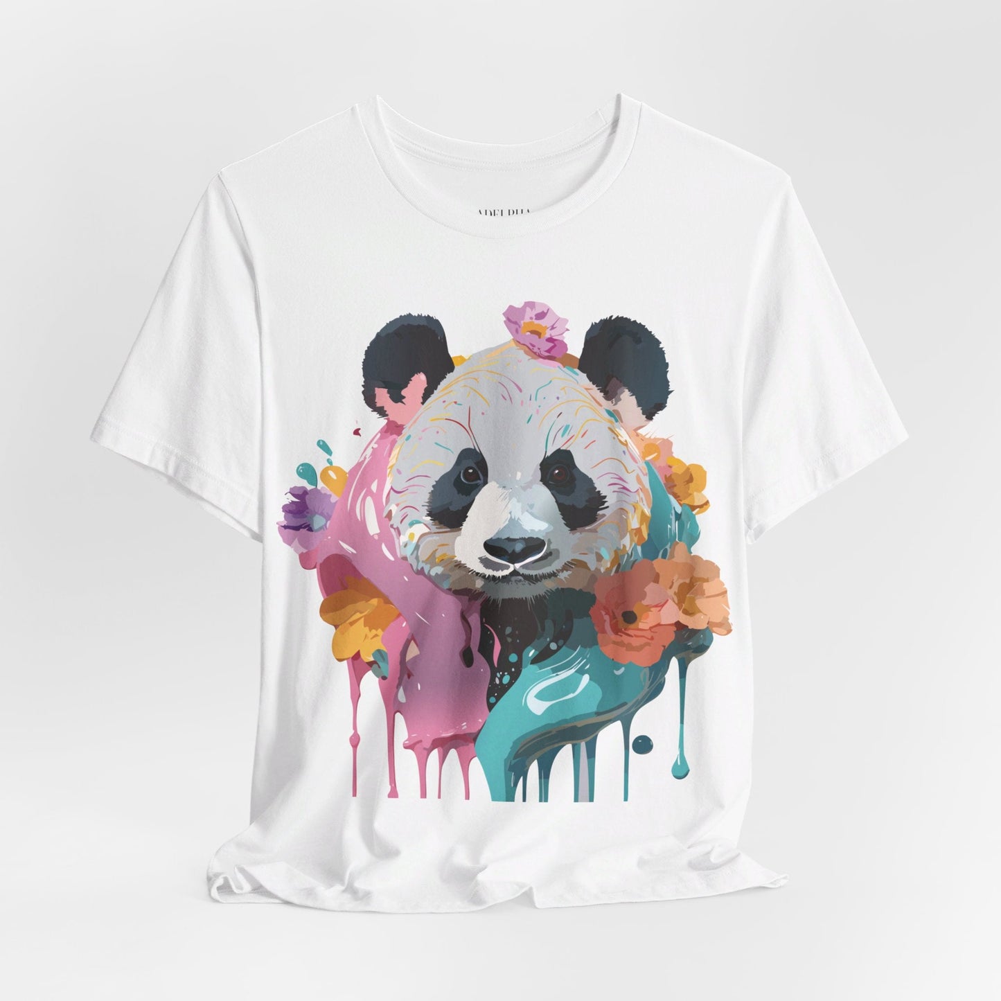 Panda Premium Graphic Tee Unisex Jersey Short Sleeve By Adelpha Vintage Inspired Artwork
