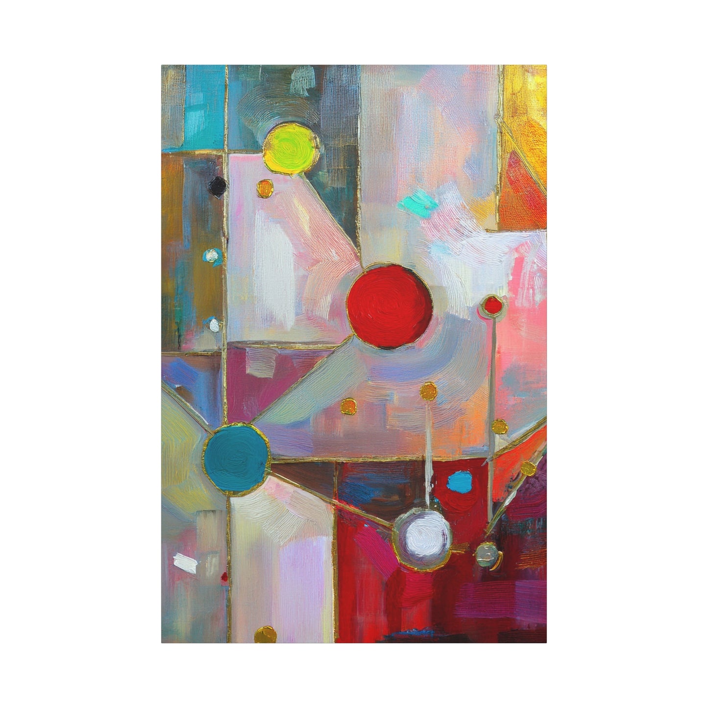 Abstract Oil Painting Print Canvas 20x24,20x30,24x30 24x32,24x36,30x40 32x48,36x48,40x60 Pine-Wood Inner Frame ABS-175