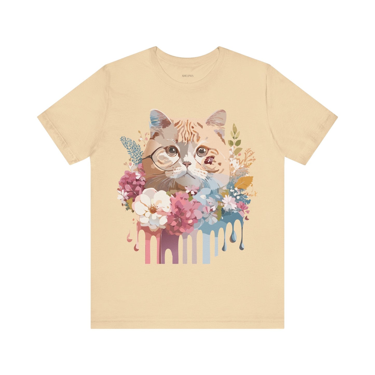 Cat Graphic Tee Unisex Vintage Inspired Shirt By Adelpha Original Artwork