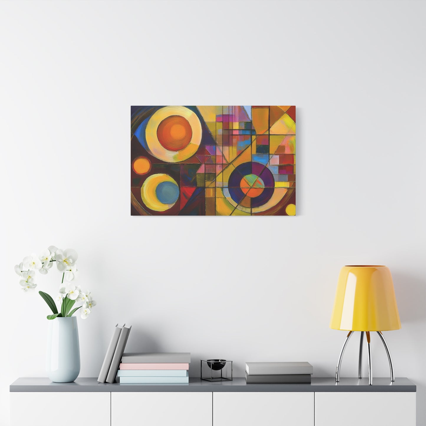 Abstract Oil Painting Print Canvas 24x16, 30x20, 36x24, 48x32, 60x40 Bright Latex Inks, Pine-Wood Inner Frame ABH-7