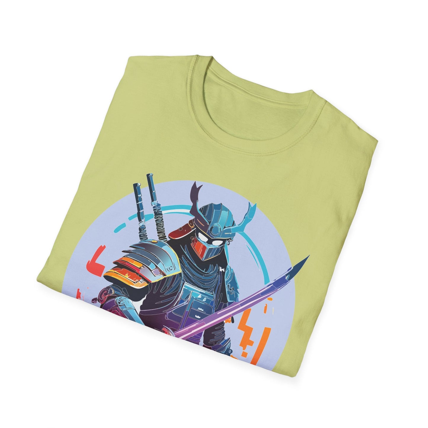 Samurai Shirt Unisex Softstyle Tee 100 Percent Ring Spun Cotton Light 4.5 Oz Graphic Gildan 64000