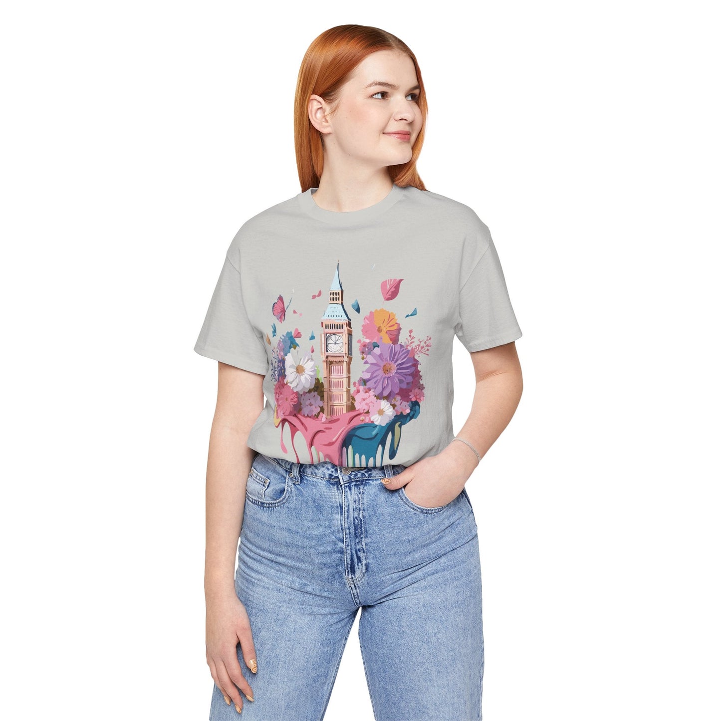 Adelpha London Tourist Unisex Graphic Tee Vintage Inspired Art Design Short Sleeve Shirt