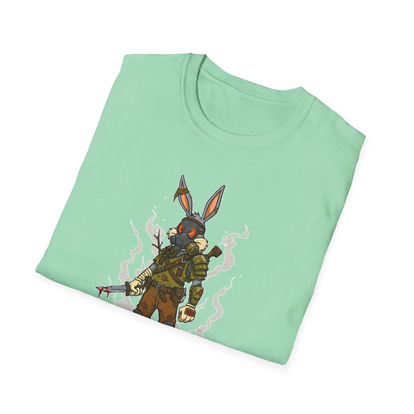 Cartoon Bunny Graphic Unisex Cotton Animal Animation Artwork Design Tee 12
