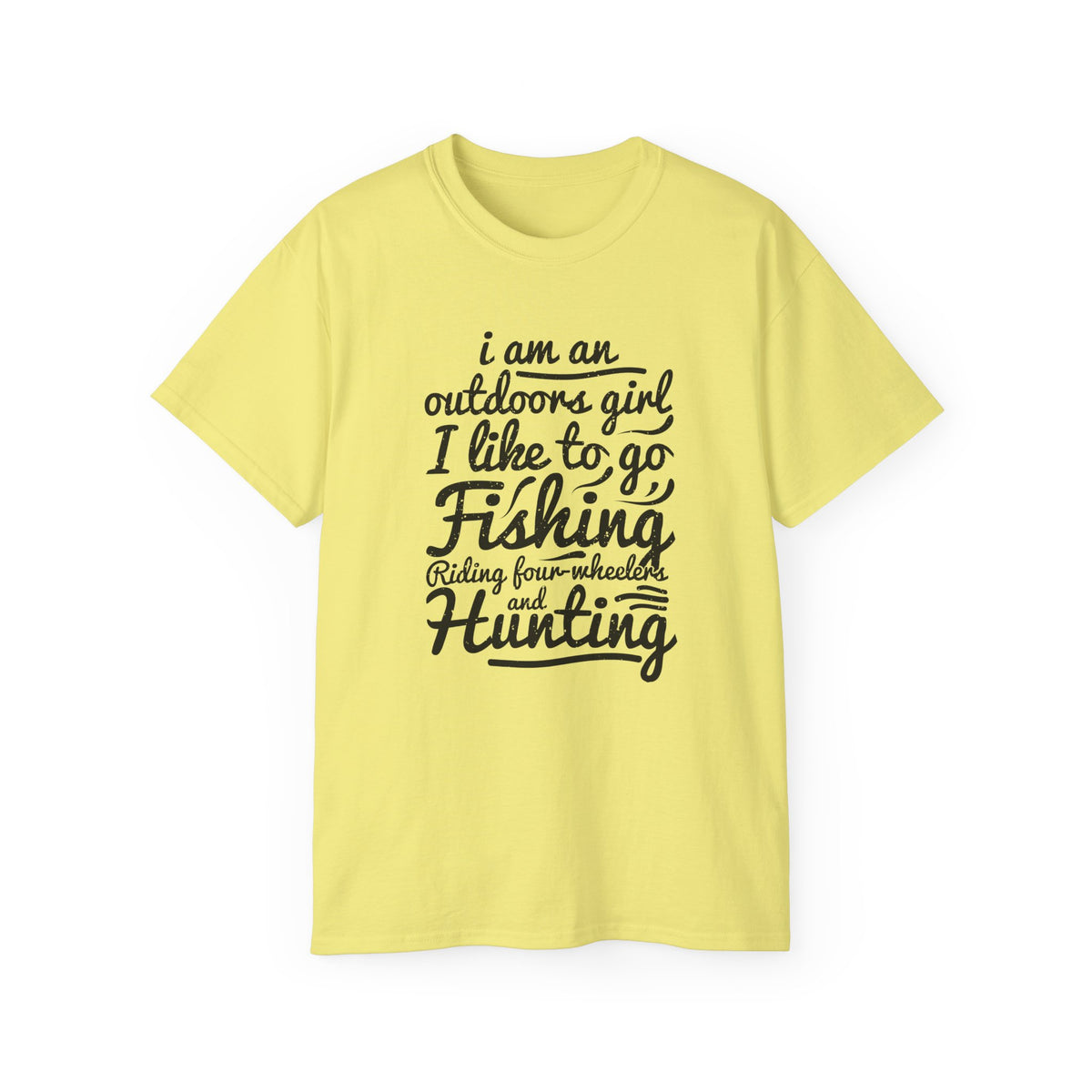 Outdoors Girl I Like To Go Fishing Hunting T-Shirt | Women's Fishing Shirt
