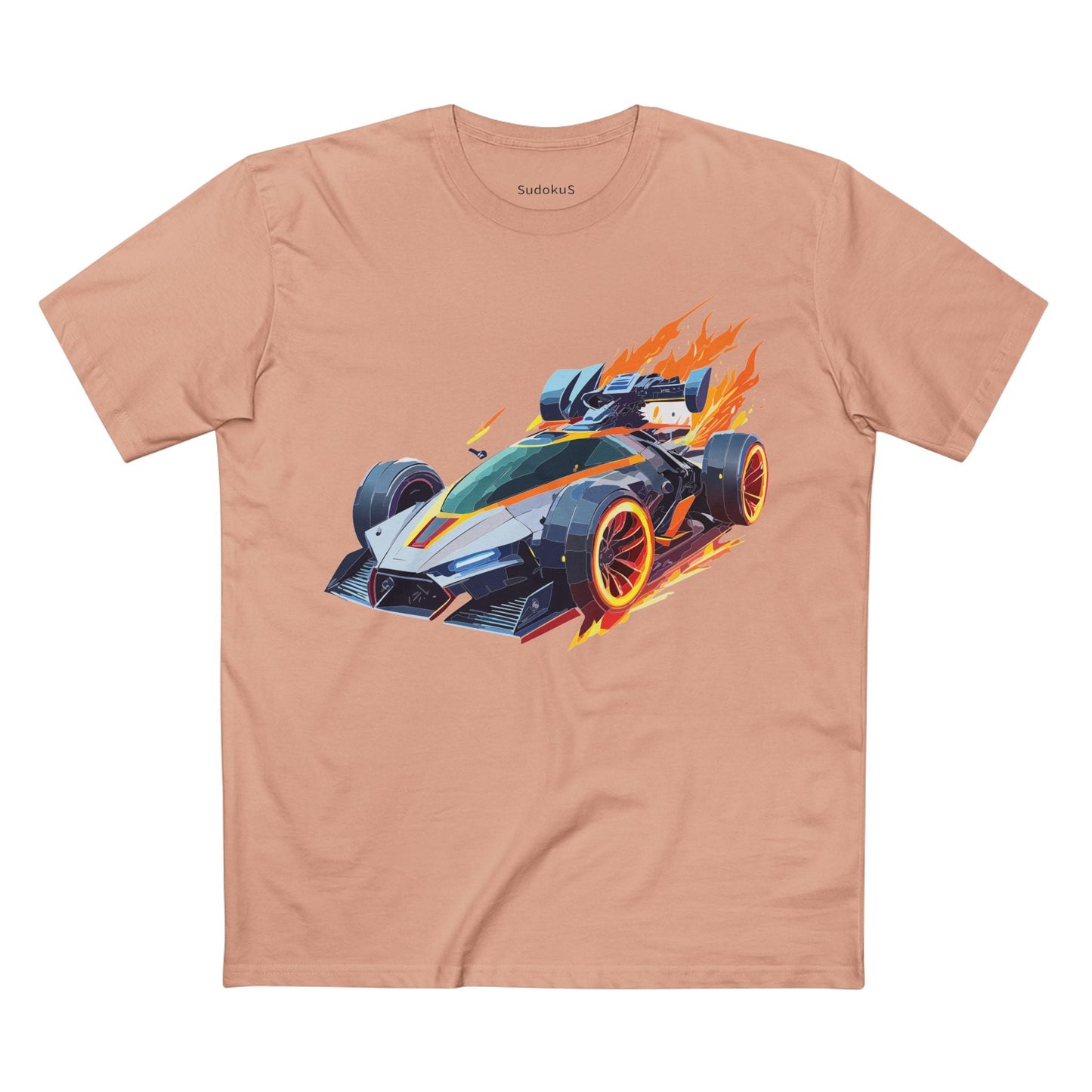 Car Graphic Unisex 100 Cotton Staple Tee 18