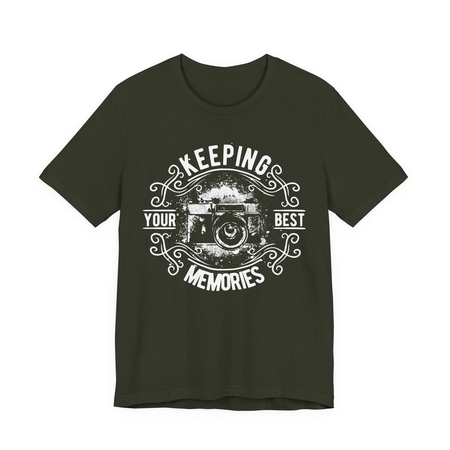 Keeping Your Best Memories T-Shirt Vintage Camera Graphic T-Shirt A-5