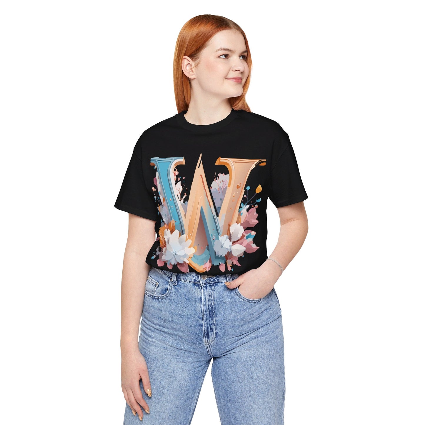 Letter W Shirt Unisex Graphic Tee By Adelpha Featuring Vintage Artwork For Everyday Casual Wear