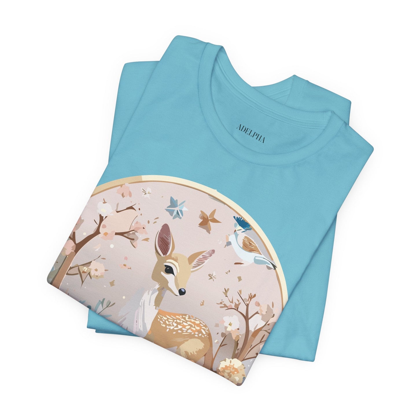 Medallion Graphic Unisex 100 Cotton Vintage Animal Medal Artwork Tee 9