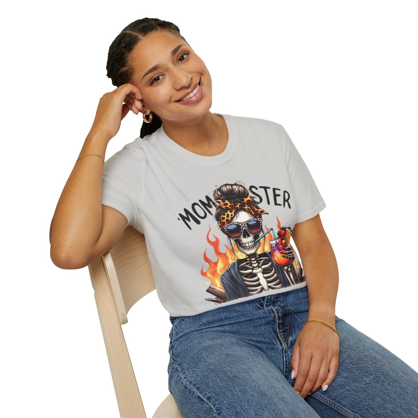 Skull Graphic Unisex Cotton T-shirt with Skeleton Artwork Design 13