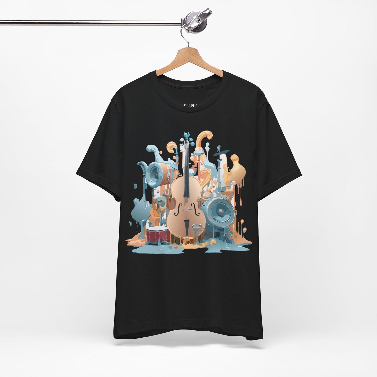 Adelpha Music Graphic T Shirt Unisex Jersey Short Sleeve Vintage Inspired Art Tee
