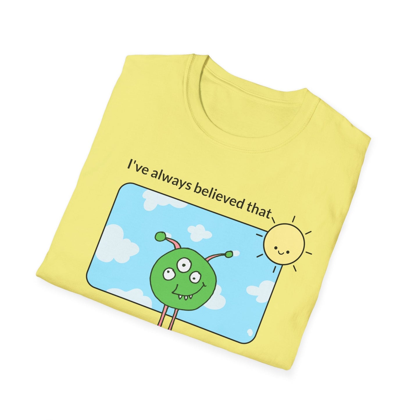 Alien Cartoon Humans Are Weird TShirt