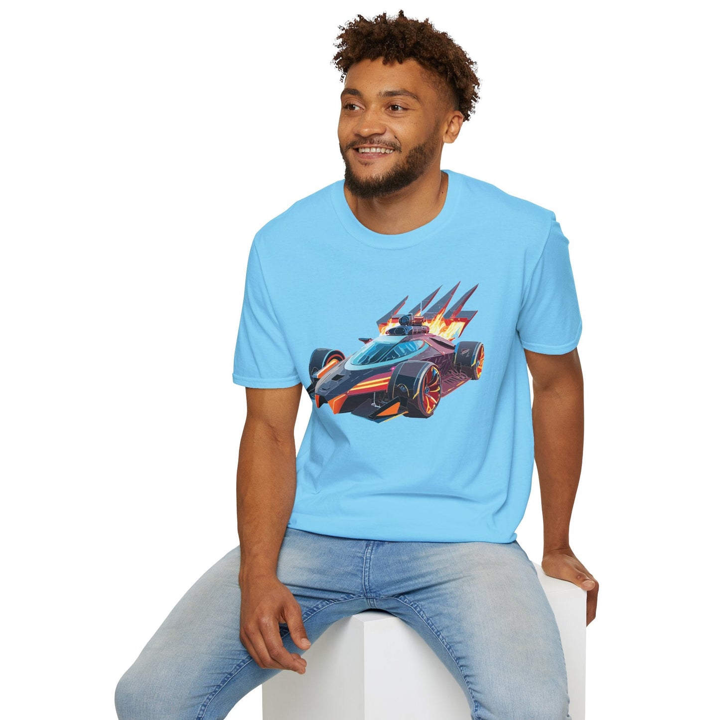 Car T Shirt Unisex Softstyle Cotton Tee With Cars Graphic Hot Wheels Design For Men Women
