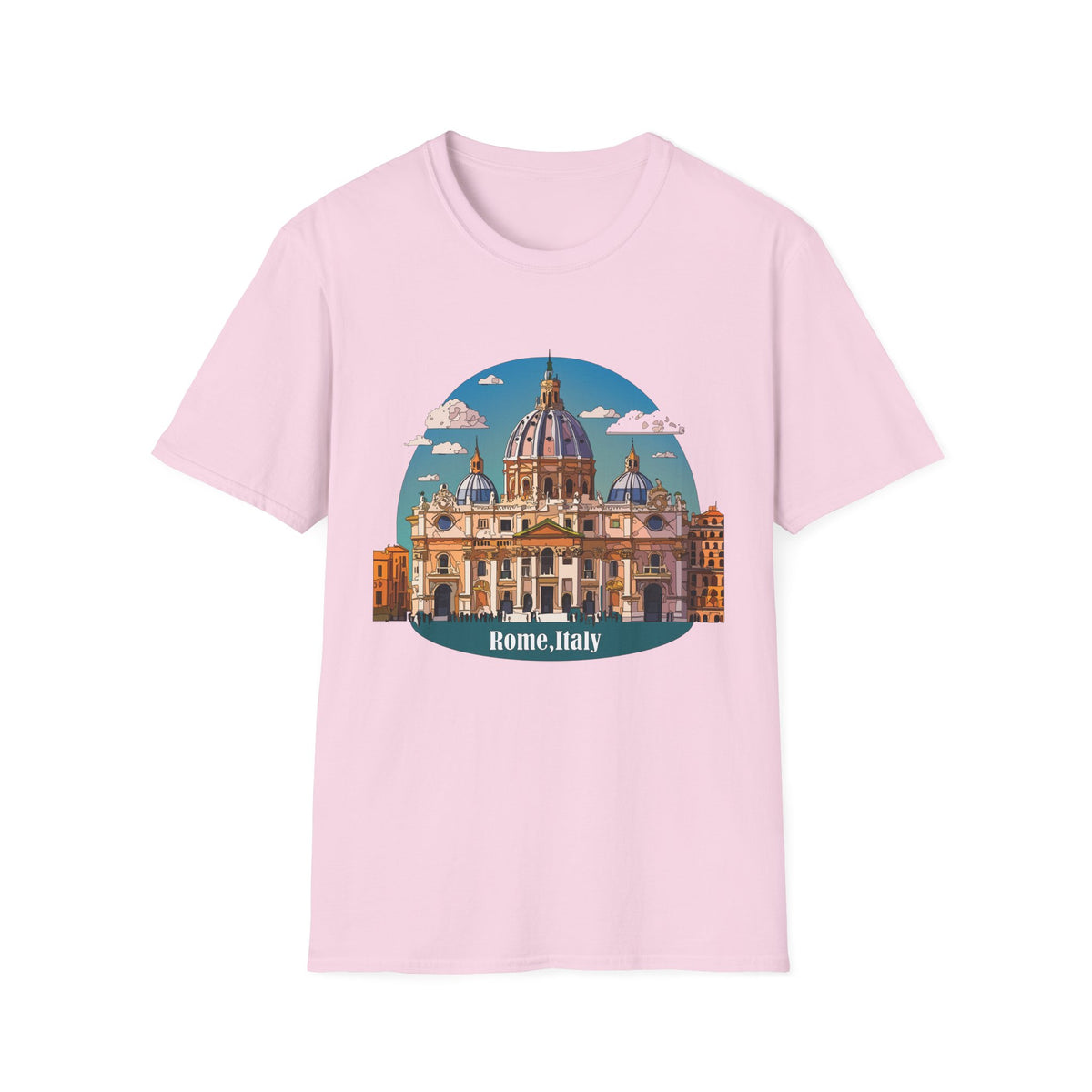 St. Peter's Basilica Illustration T-Shirt | Rome Italy Travel Tee