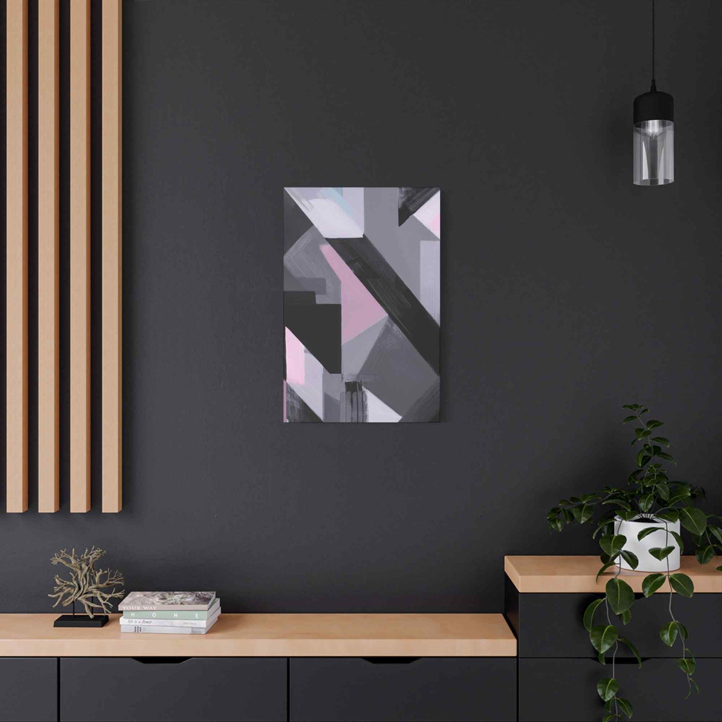 Abstract Geometric Painting Print Canvas 20x24,20x30,24x30 24x32,24x36,30x40 32x48,36x48,40x60 Pine-Wood Inner Frame ABS-45