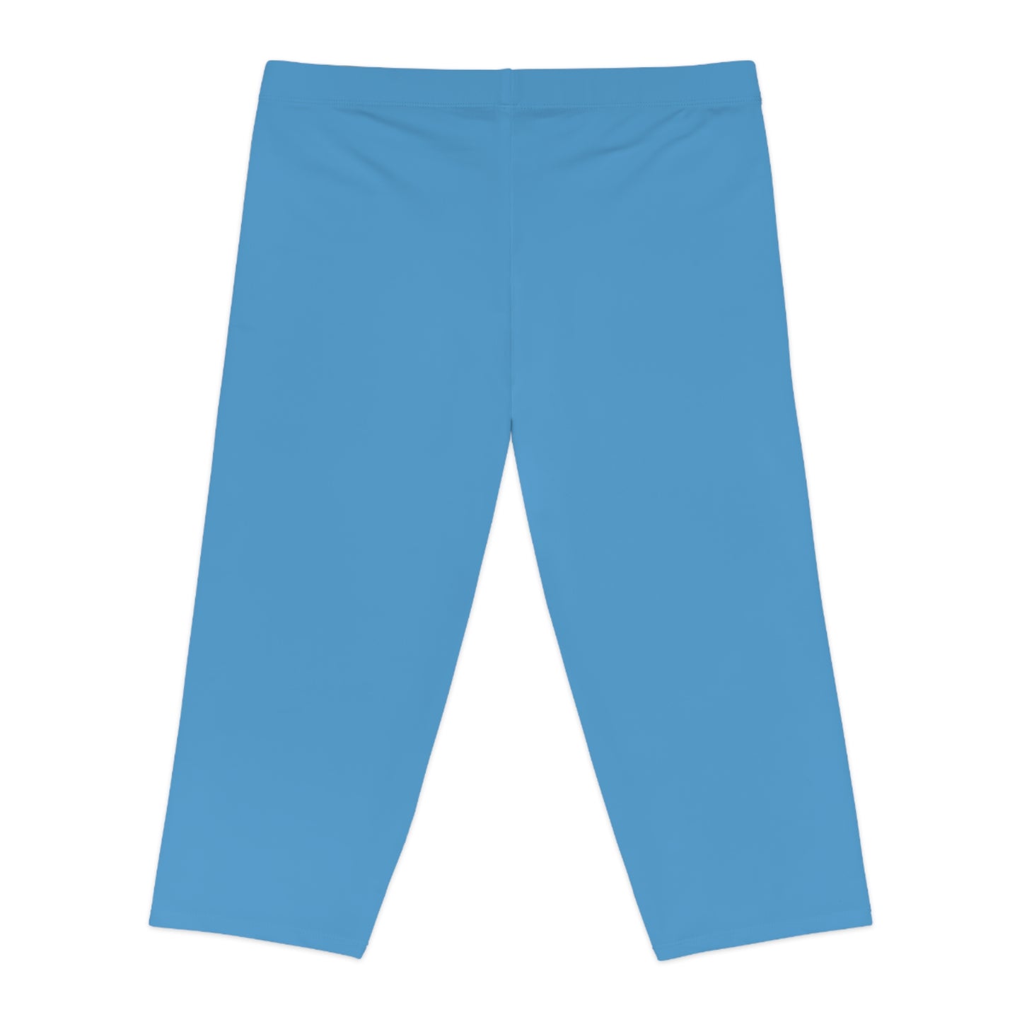 Blue Color Capri Leggings, Blue Capri Leggings 10