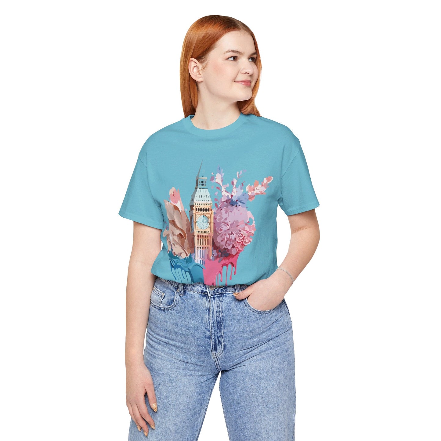 London Tourist Shirt Graphic Tee Unisex Jersey Short Sleeve Adelpha Vintage Inspired Artwork