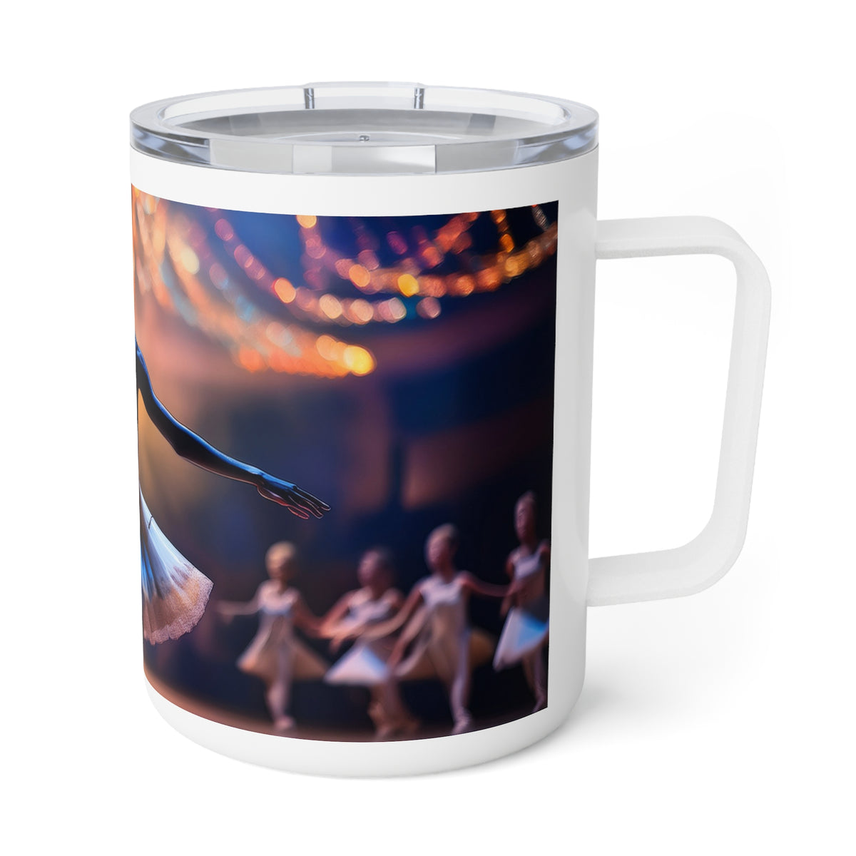 13 Art Design Insulated Coffee Mug Clear Lid 10oz Insulated Coffee Mug 10oz