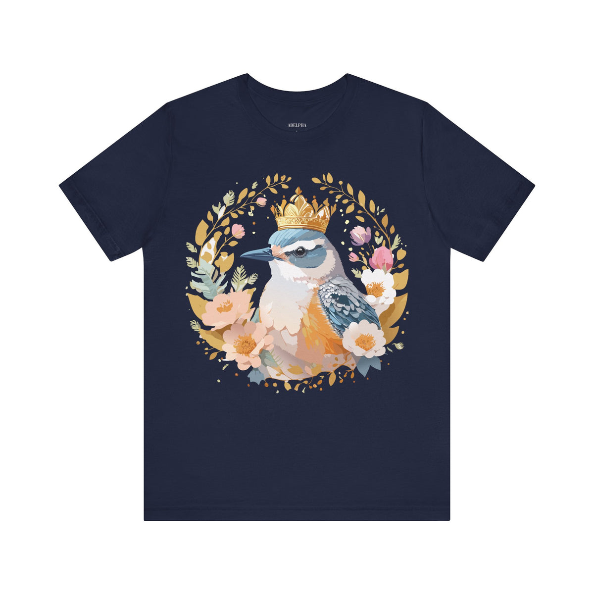 Medallion Graphic Unisex Cotton Bella+Canvas Tee with Floral Art Design m73
