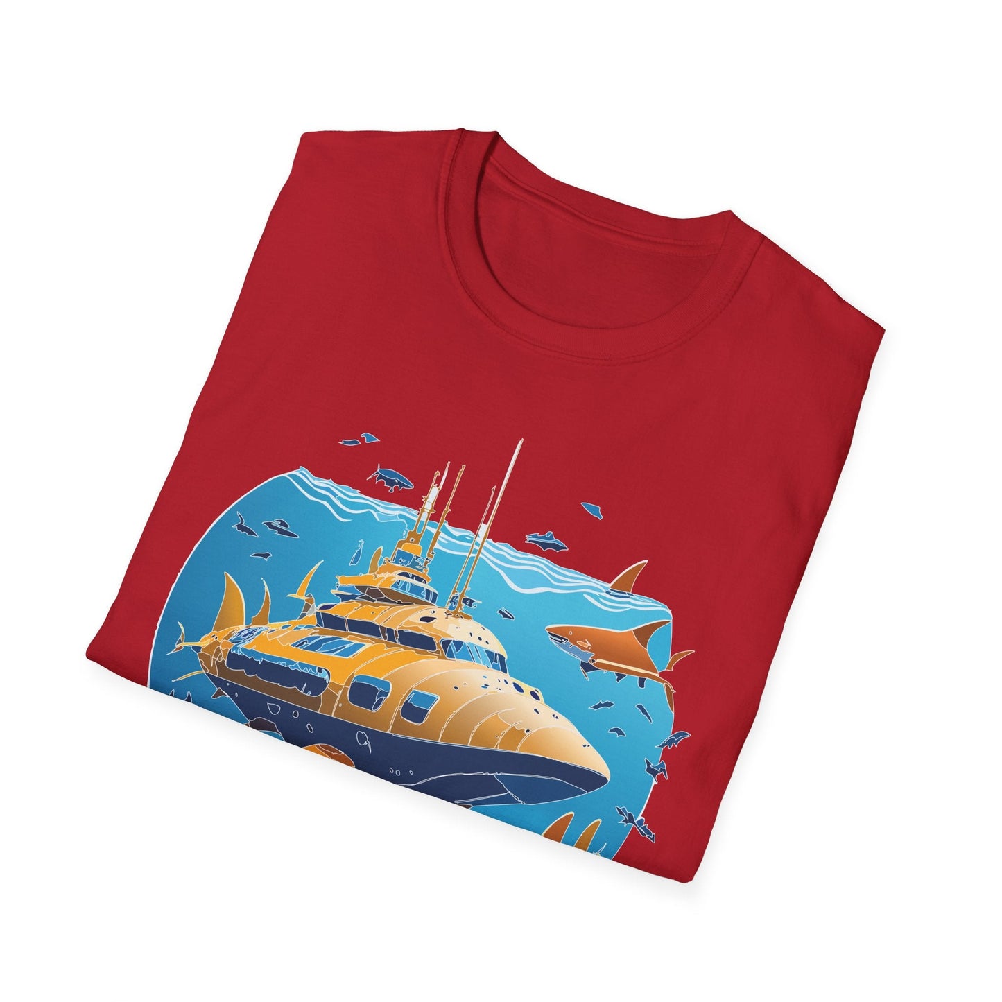 Ocean Graphic Unisex Softstyle Cotton Tee 11