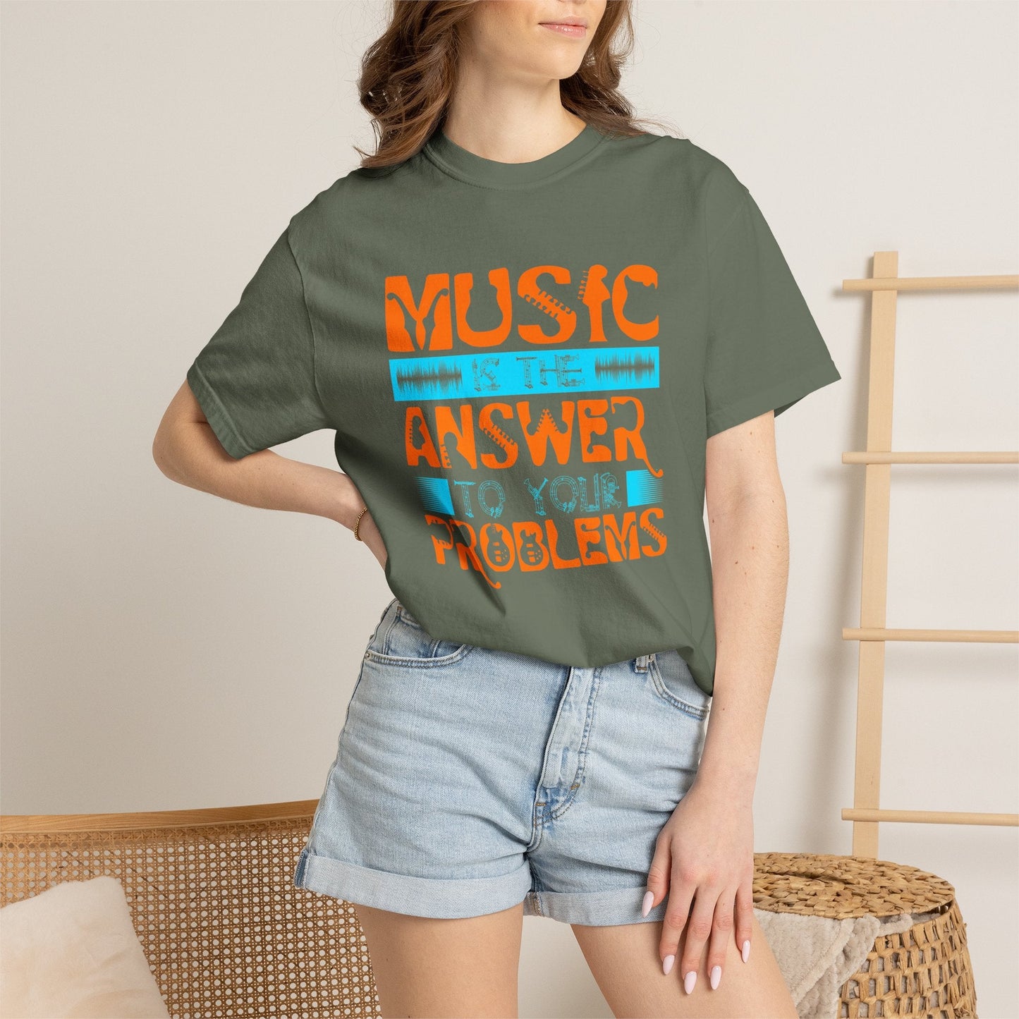 Music Graphic Design Unisex Cotton T-shirt 073