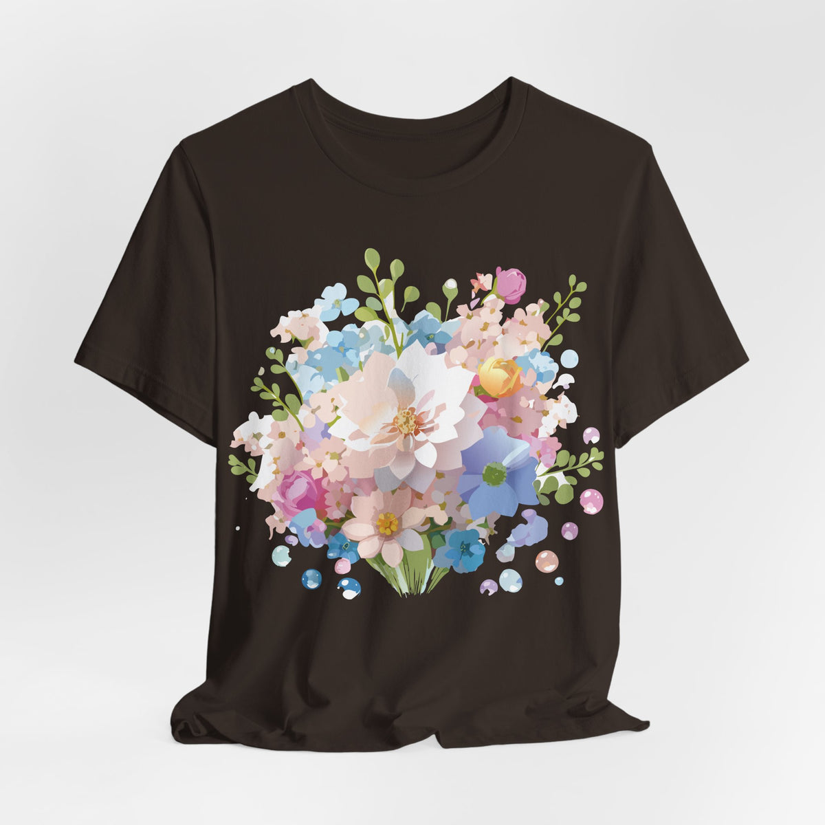 Floral Graphic Tee Shirt - Bella+Canvas Unisex 100 Cotton 5