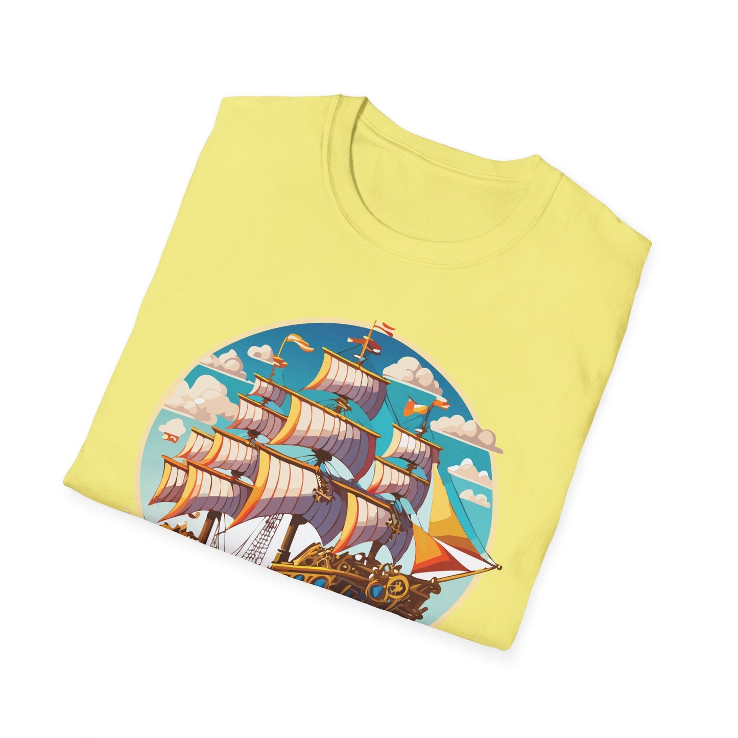Ship T Shirts Frigate Tee Unisex Vessel Tee Shirt Gildan Softstyle 64000 Cotton Tee Classic