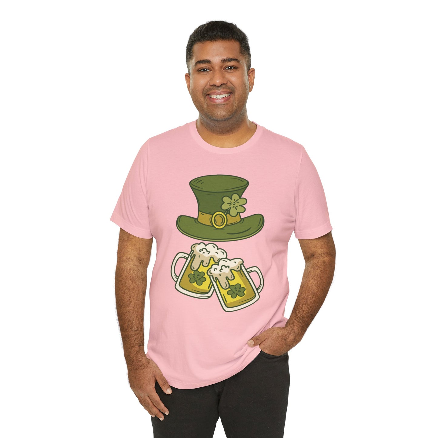 Unisex Cotton Tee Shirt with Lucky Prints