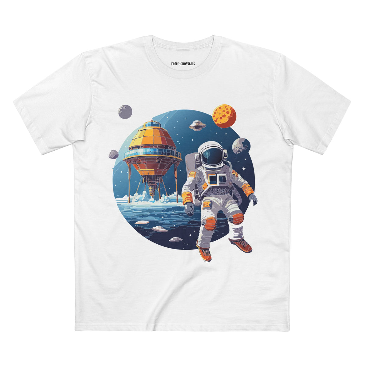 Cosmos Astronaut Graphic Tee Staple Unisex 100 Cotton Tee Shirt - CS-38