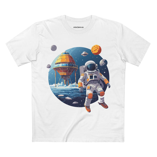 Cosmos Astronaut Graphic Tee Staple Unisex 100 Cotton Tee Shirt - CS-38