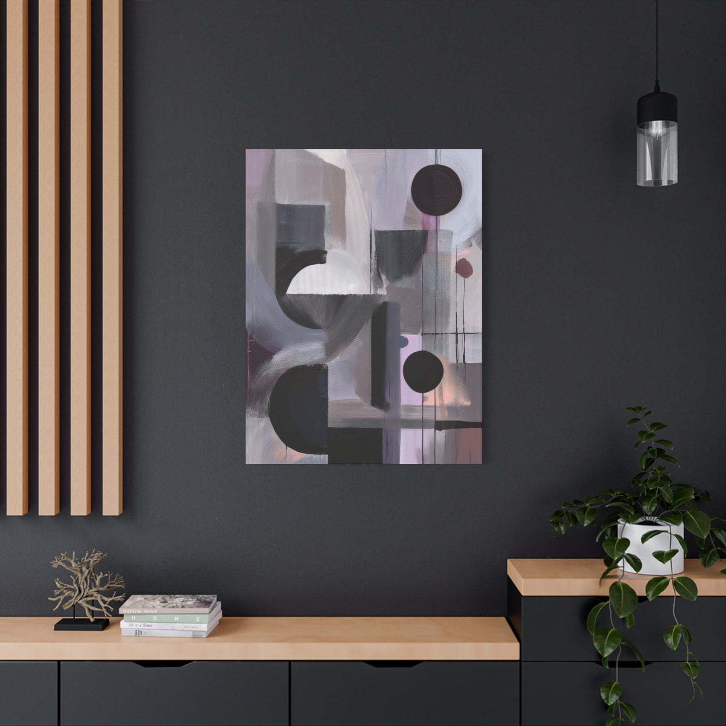 Abstract Geometric Painting Print Canvas 20x24,20x30,24x30 24x32,24x36,30x40 32x48,36x48,40x60 Pine-Wood Inner Frame ABS-46