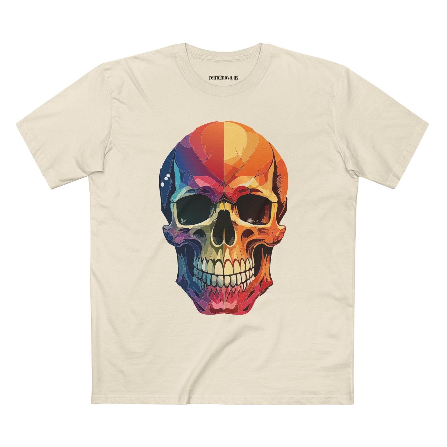 Skull Shirt Unisex Premium Cotton Tee With Original Skull Art From Retro2Nova Art Collection