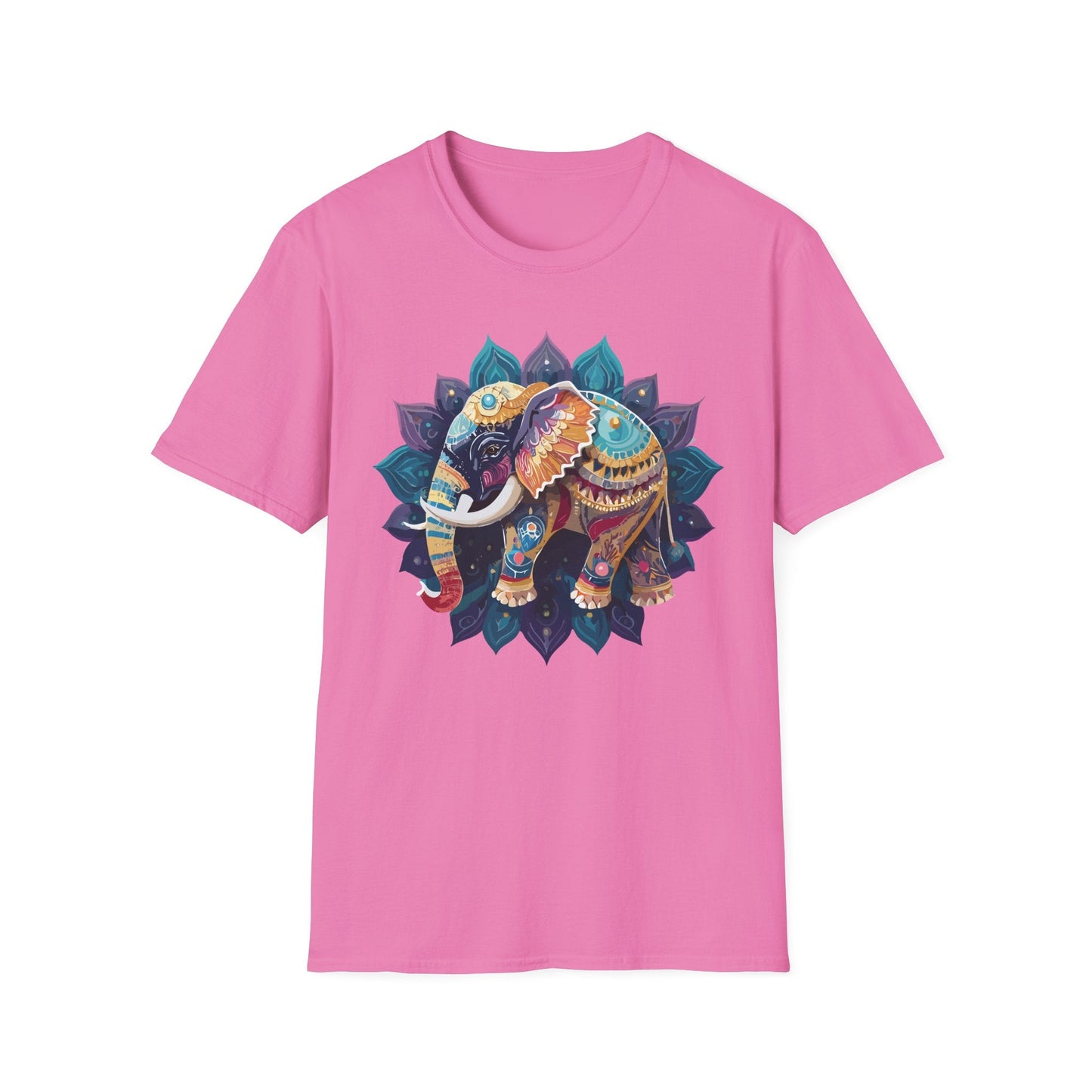 Elephant T Shirt Unisex Softstyle Cotton Tee Gildan 64000 Comfortable Everyday Wear