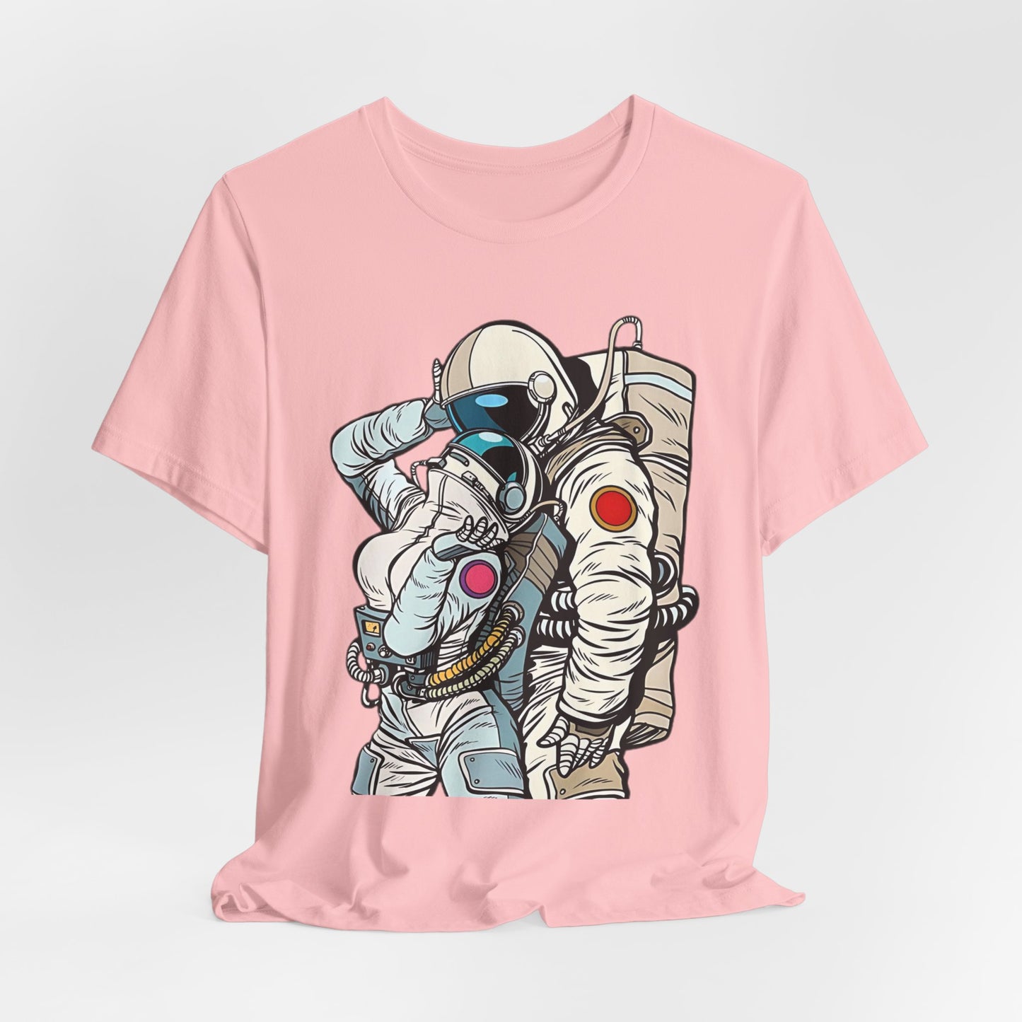 Unisex Astronaut T-shirt, Space Lovers Tee, Cosmic Top, Astronaut Graphic Tee, Cosmos Graphic T-Shirt, Love Shirt Art T-Shirt