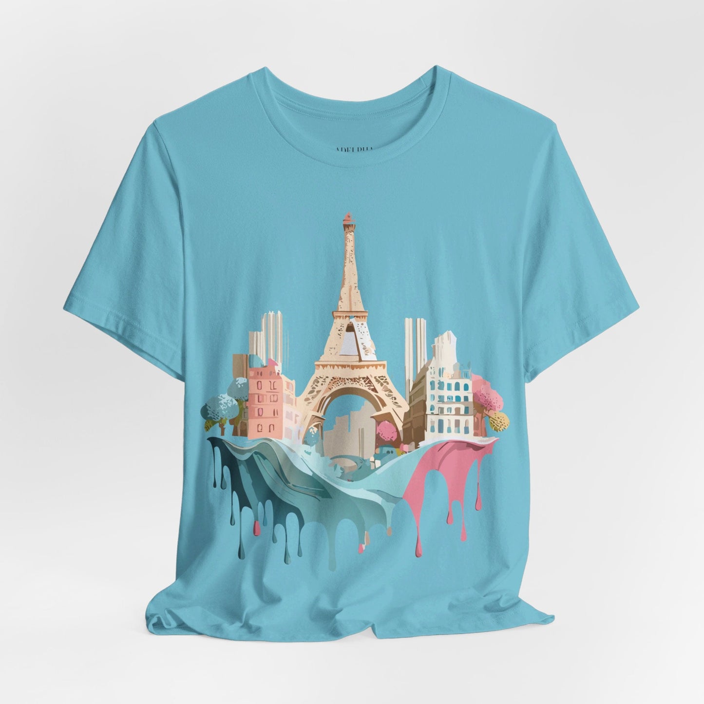 Paris Tourist Shirt Unisex Graphic Tee With Vintage Inspired Artwork Adelpha Art Design