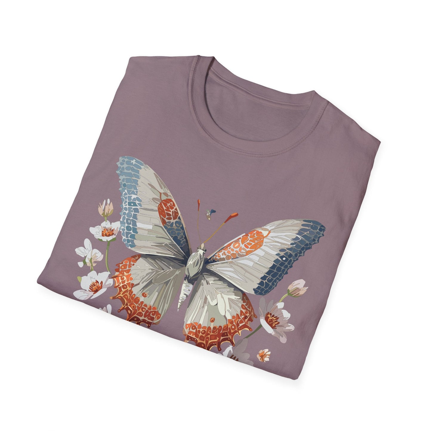 Butterfly Shirt Unisex Short Sleeve Cotton Tee Monarch Design For Men Women Comfort