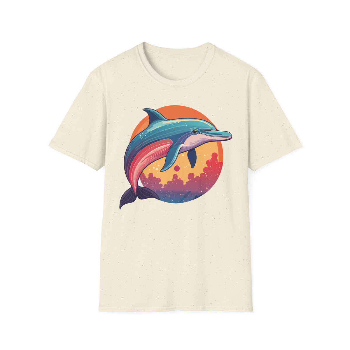 Colorful Retro Dolphin Tee | T-Shirt