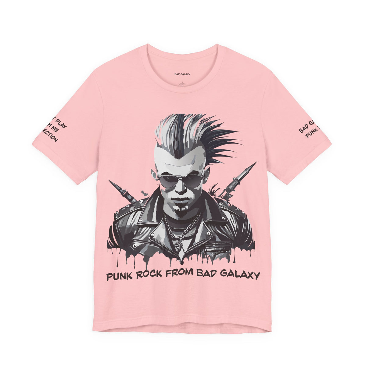 Punk Rock Graphic Unisex Cotton Bella+Canvas Tee with Art Design b29