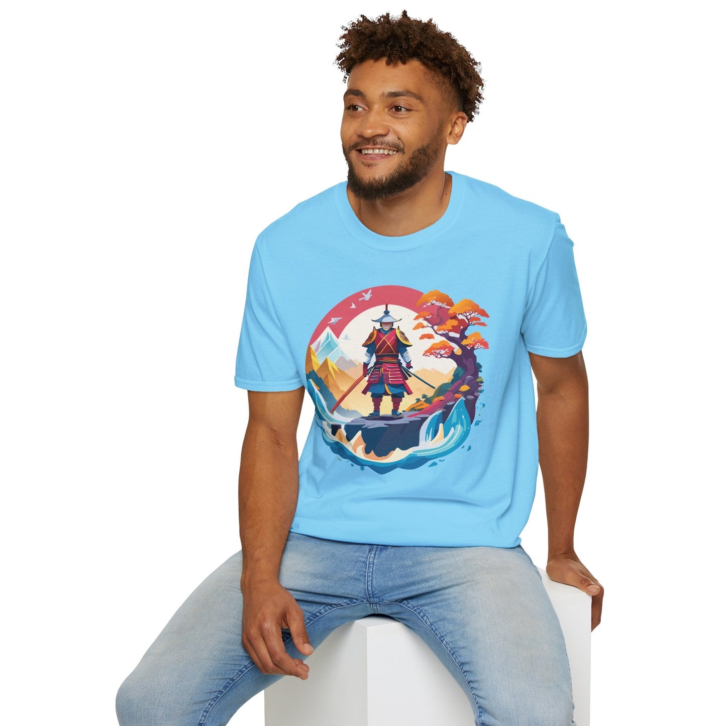 Samurai Shirt Gildan Softstyle 64000 Ring Spun Cotton Unisex Tee For Everyday Comfort